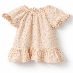 Jessica Simpson 24M Strawberry Print Dress Top Pink Silver Spring